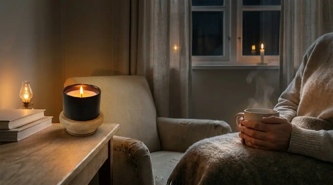 mind slow down with a candle ritual